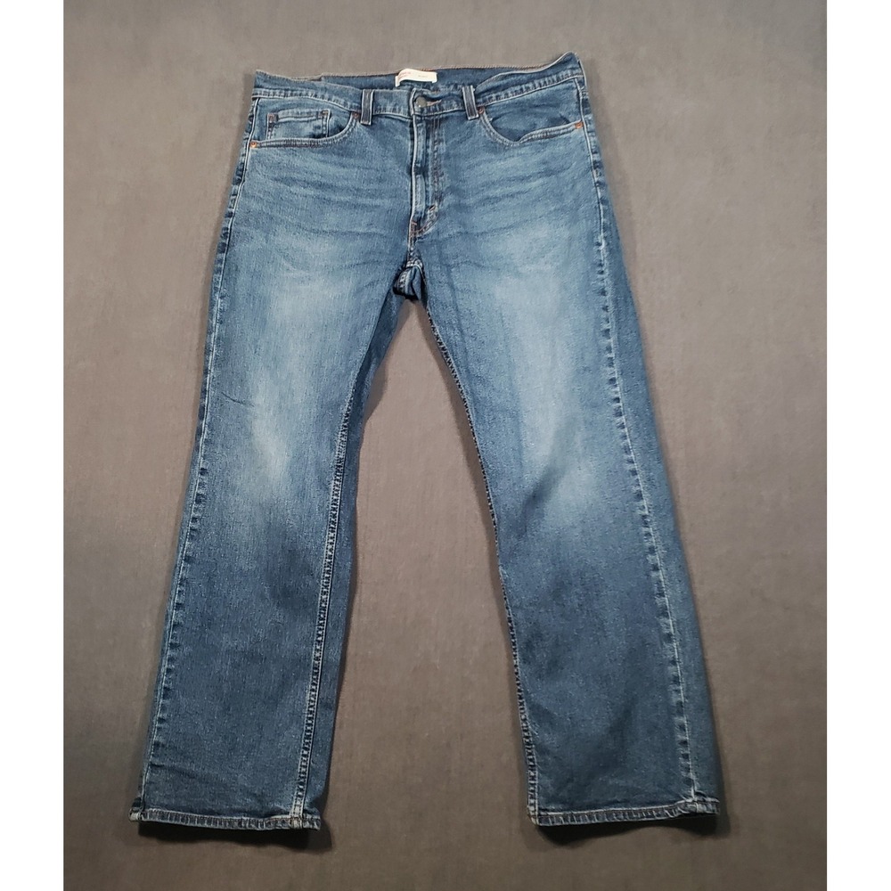 Levi Strauss Signature Relaxed Jeans Mens 36x30 Blue Medium Wash Denim